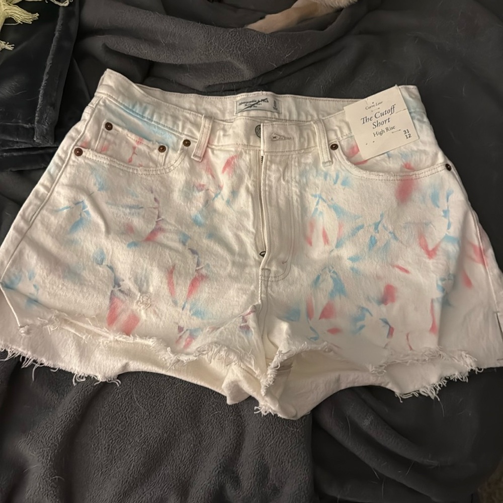 Abercrombie High Rise Shorts Sz: 31/12 - NEW!